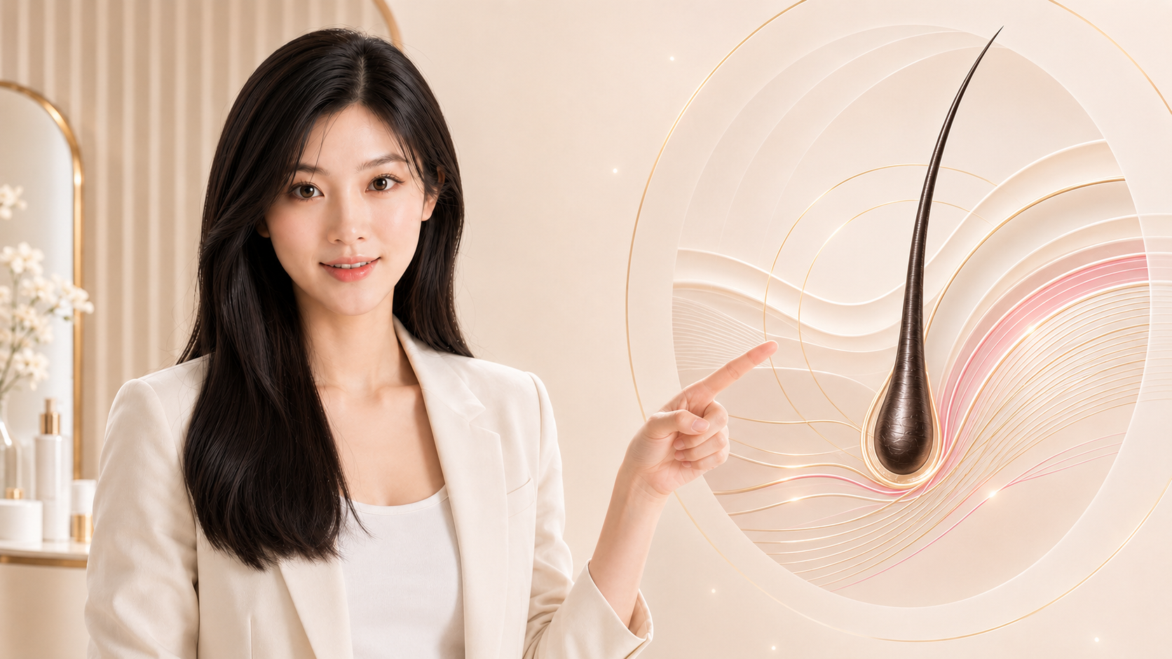 Jessica 講解女士頭皮與髮絲護理知識